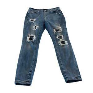 Judy‎ Blue Skinny Fit Jeans Distressed size 13 /31